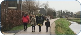 Wandelen op zondagochtend